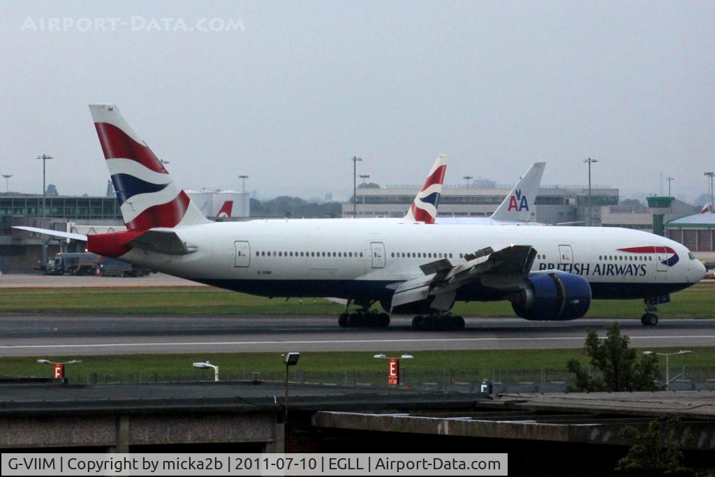 G-VIIM, 1998 Boeing 777-236/ER C/N 28841, Landing