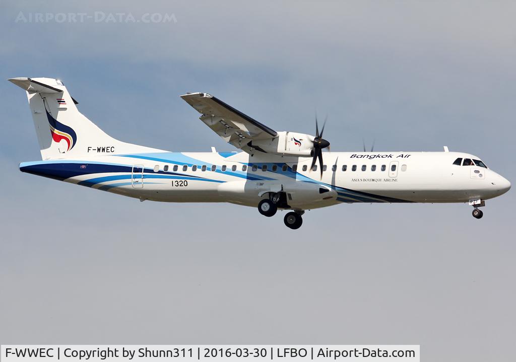 F-WWEC, 2016 ATR 72-600 (72-212A) C/N 1320, C/n 1320 - To be HS-PZF