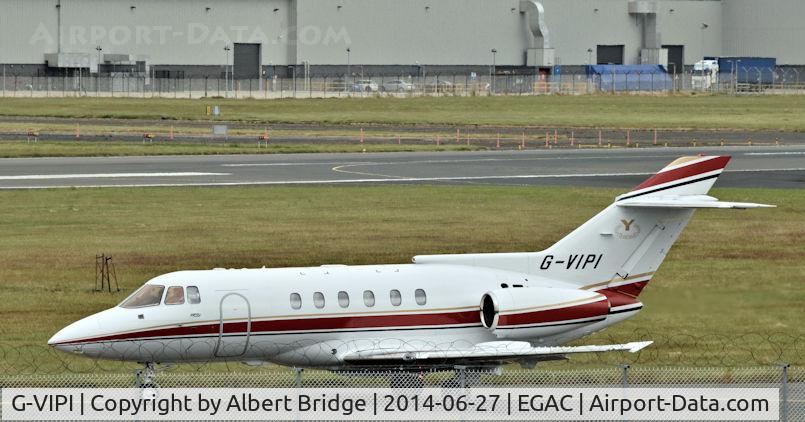 G-VIPI, 1992 British Aerospace 125-800B C/N 258222, Departing Belfast City.