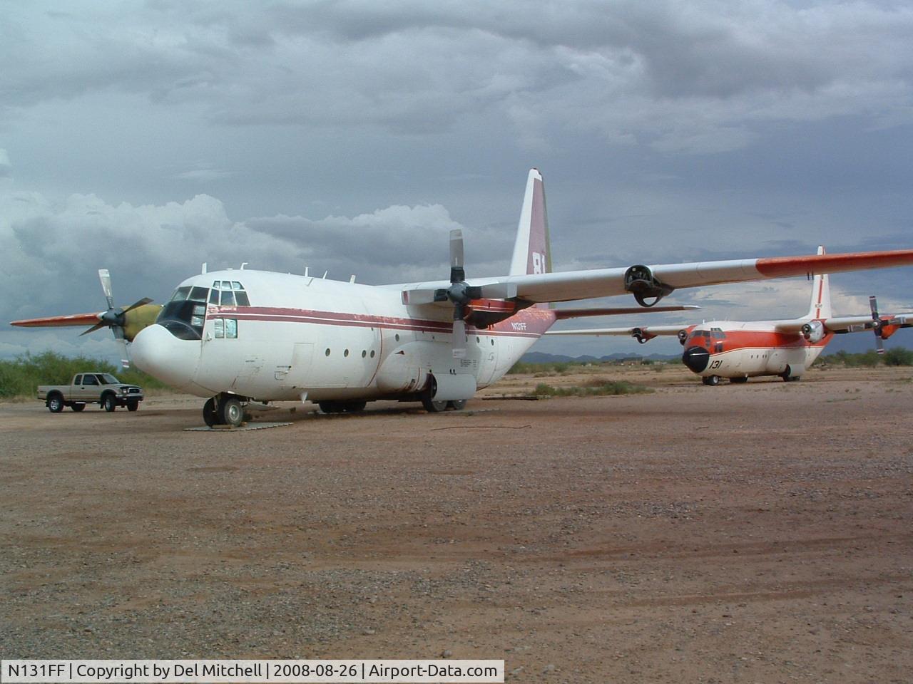 N131FF, 1957 Lockheed C-130A Hercules C/N 182-3138, Photos taken April 2008 at Coolidge Airport, AZ.