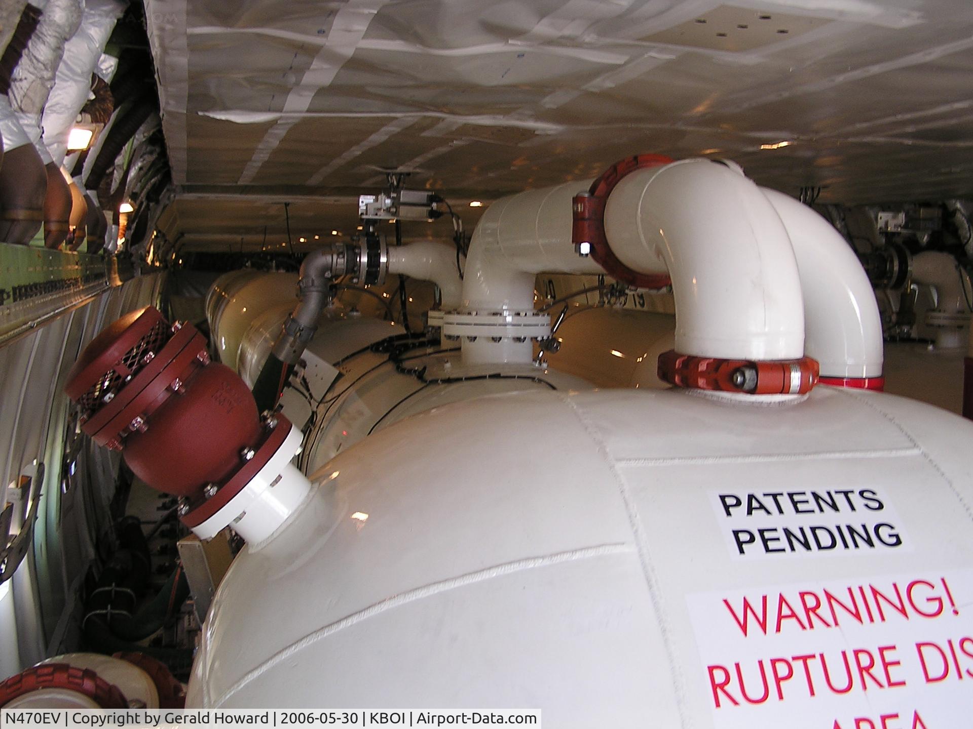 N470EV, 1974 Boeing 747-273C C/N 20653, Water tanks inside Evergreen 747 water tanker.