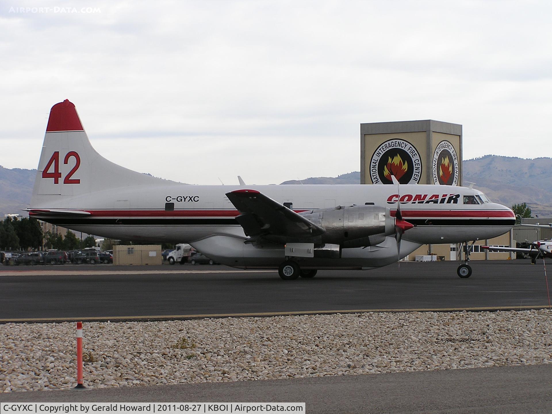 C-GYXC, 1958 Convair 440 Metropolitan C/N 507, Taxing out from NIFC ramp.
