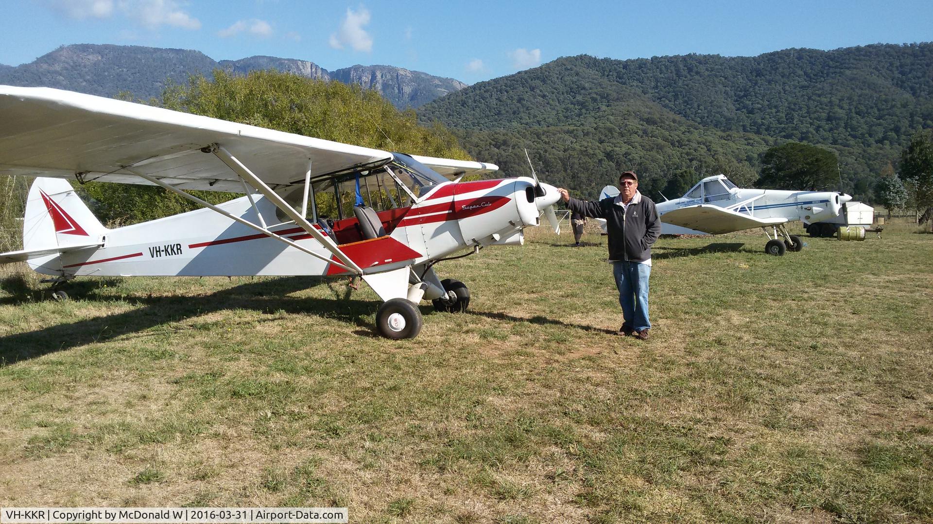 VH-KKR, 1976 Piper PA-18-150 Super Cub C/N 18-7609151, Porepunka Victoria 2016