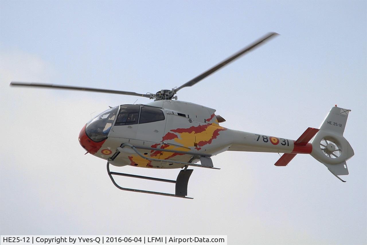 HE25-12, 2001 Eurocopter EC-120B Colibri C/N 1222, Spanish ASPA Team Eurocopter EC-120B Colibri, On display, Istres-Le Tubé Air Base 125 (LFMI-QIE) open day 2016