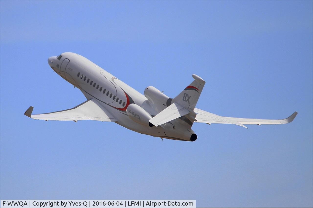 F-WWQA, 2014 Dassault Falcon 8X C/N 401, Dassault Falcon 8X, On display, Istres-Le Tubé Air Base 125 (LFMI-QIE) open day 2016