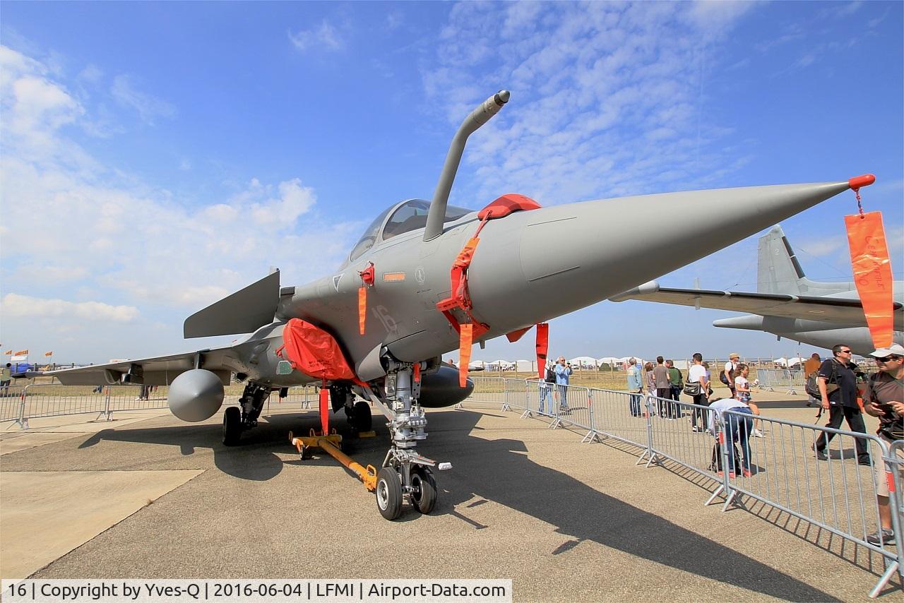 16, Dassault Rafale M C/N 16, Dassault Rafale M, Static display, Istres-Le Tubé Air Base 125 (LFMI-QIE) open day 2016