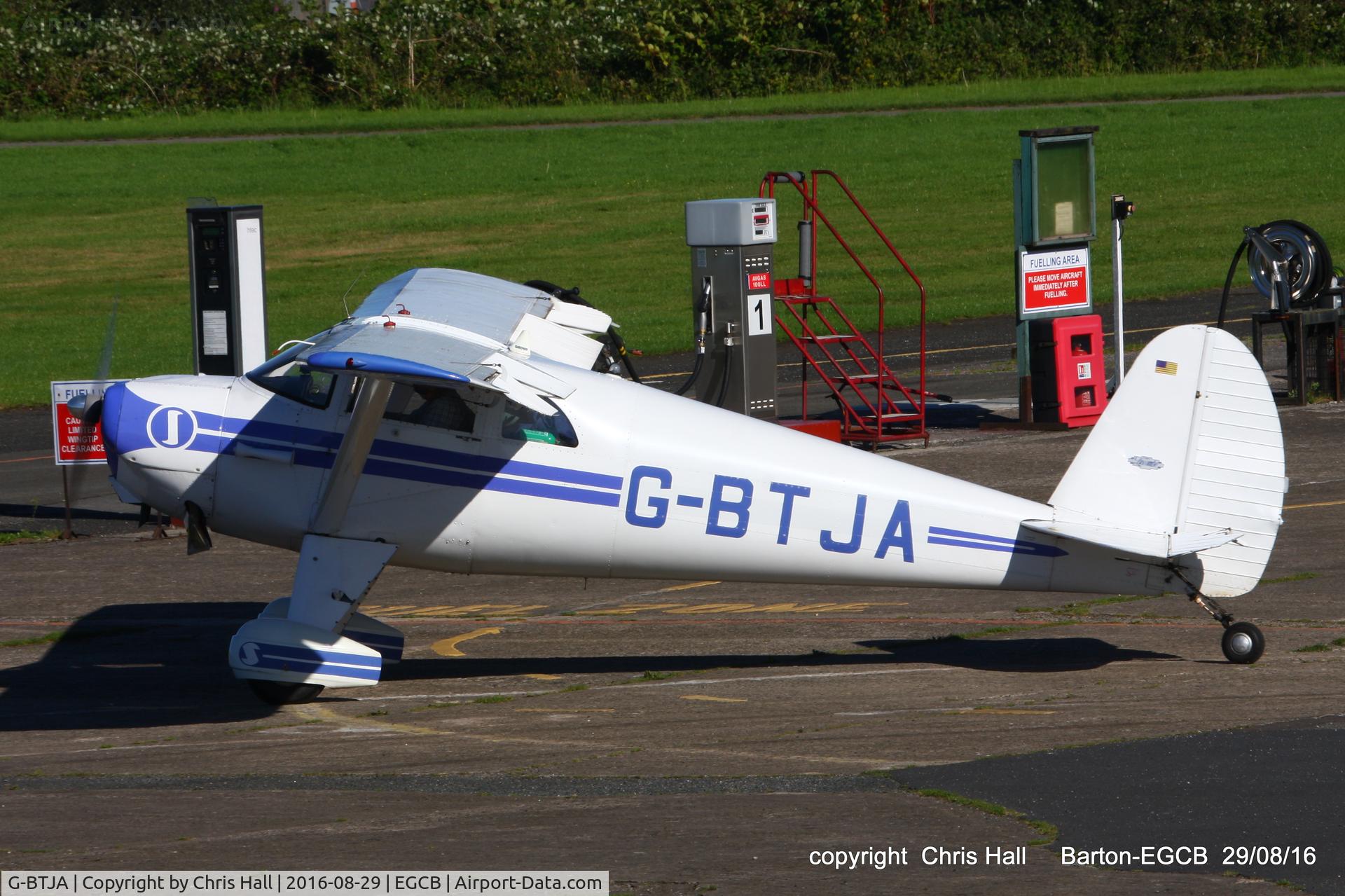 G-BTJA, 1947 Luscombe 8E Silvaire C/N 5037, at Barton