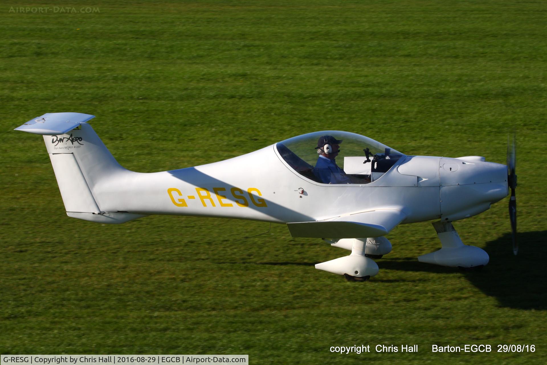 G-RESG, 2003 Dyn'Aero MCR-01 Club C/N PFA 301A-13994, at Barton