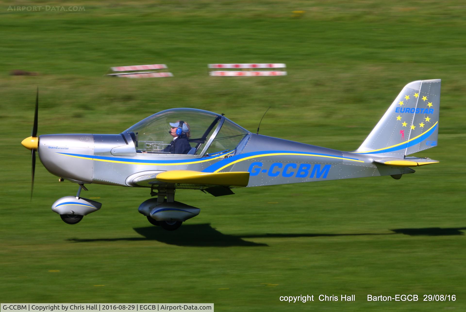 G-CCBM, 2003 Aerotechnik EV-97 Eurostar C/N PFA 315-14023, at Barton