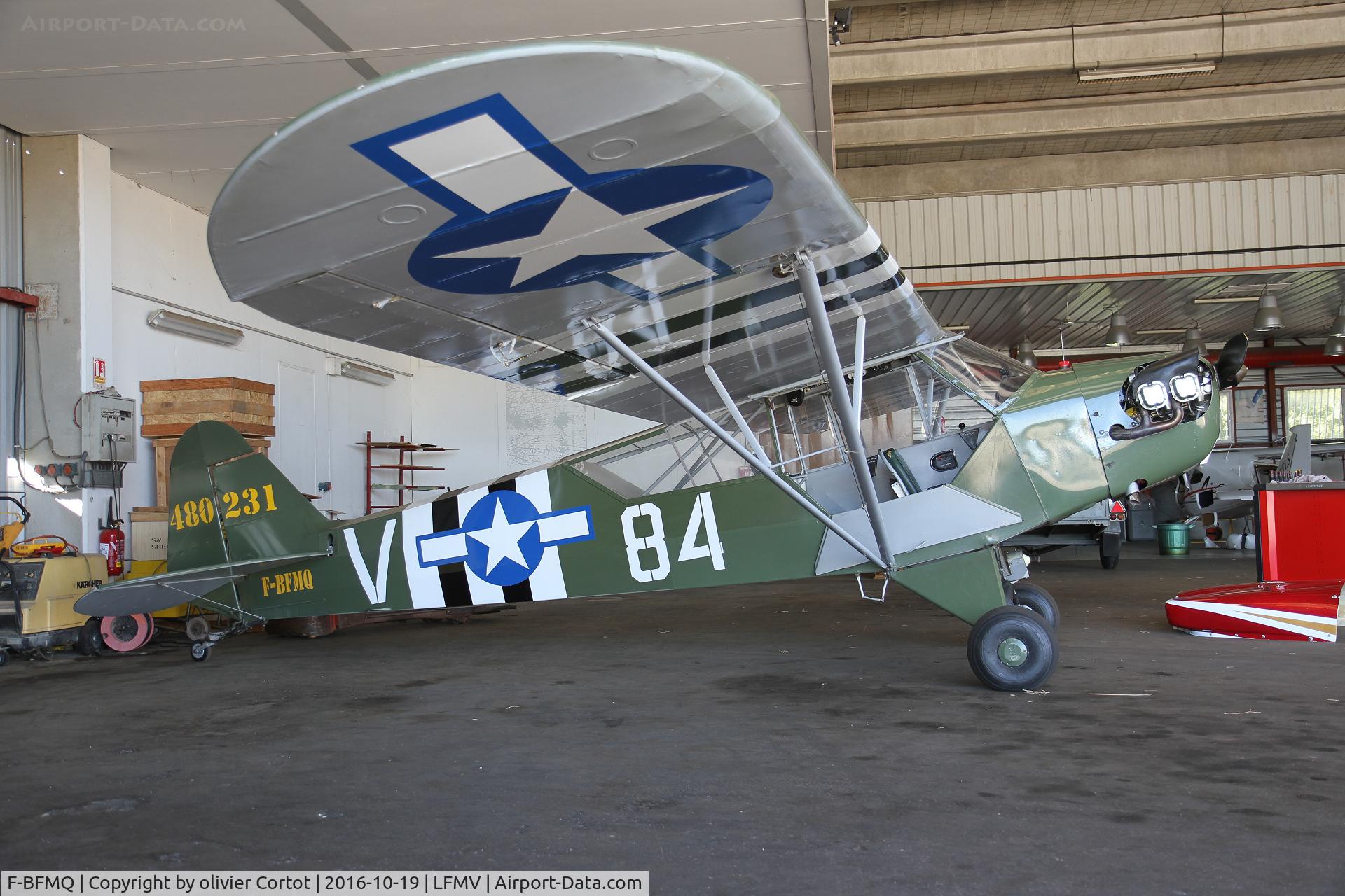 F-BFMQ, 1944 Piper L-4J Grasshopper (J3C-65D) C/N 12527, Avignon airport