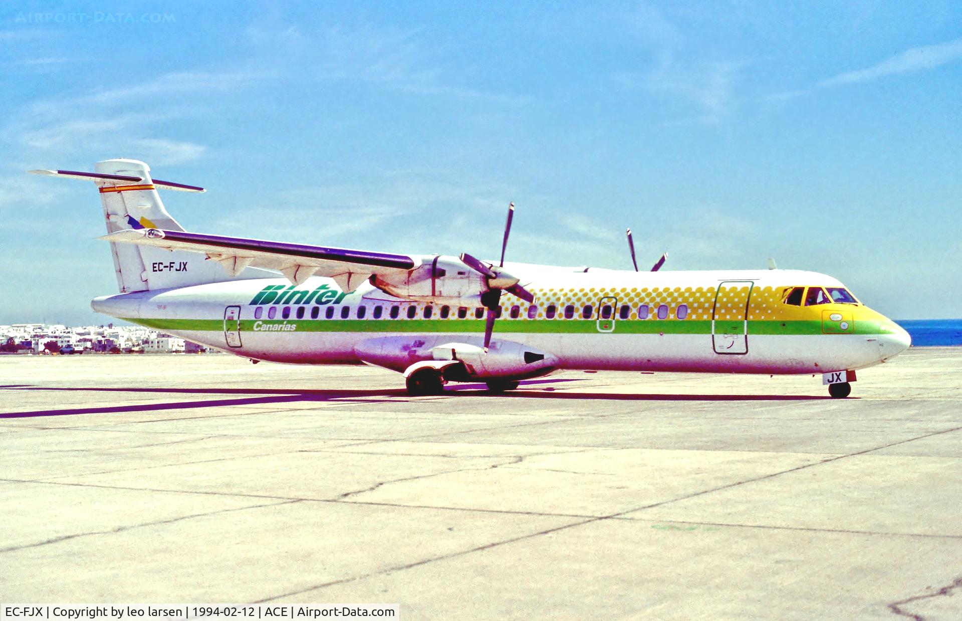 EC-FJX, 1991 ATR 72-201 C/N 267, Lanzarote 12.2.94