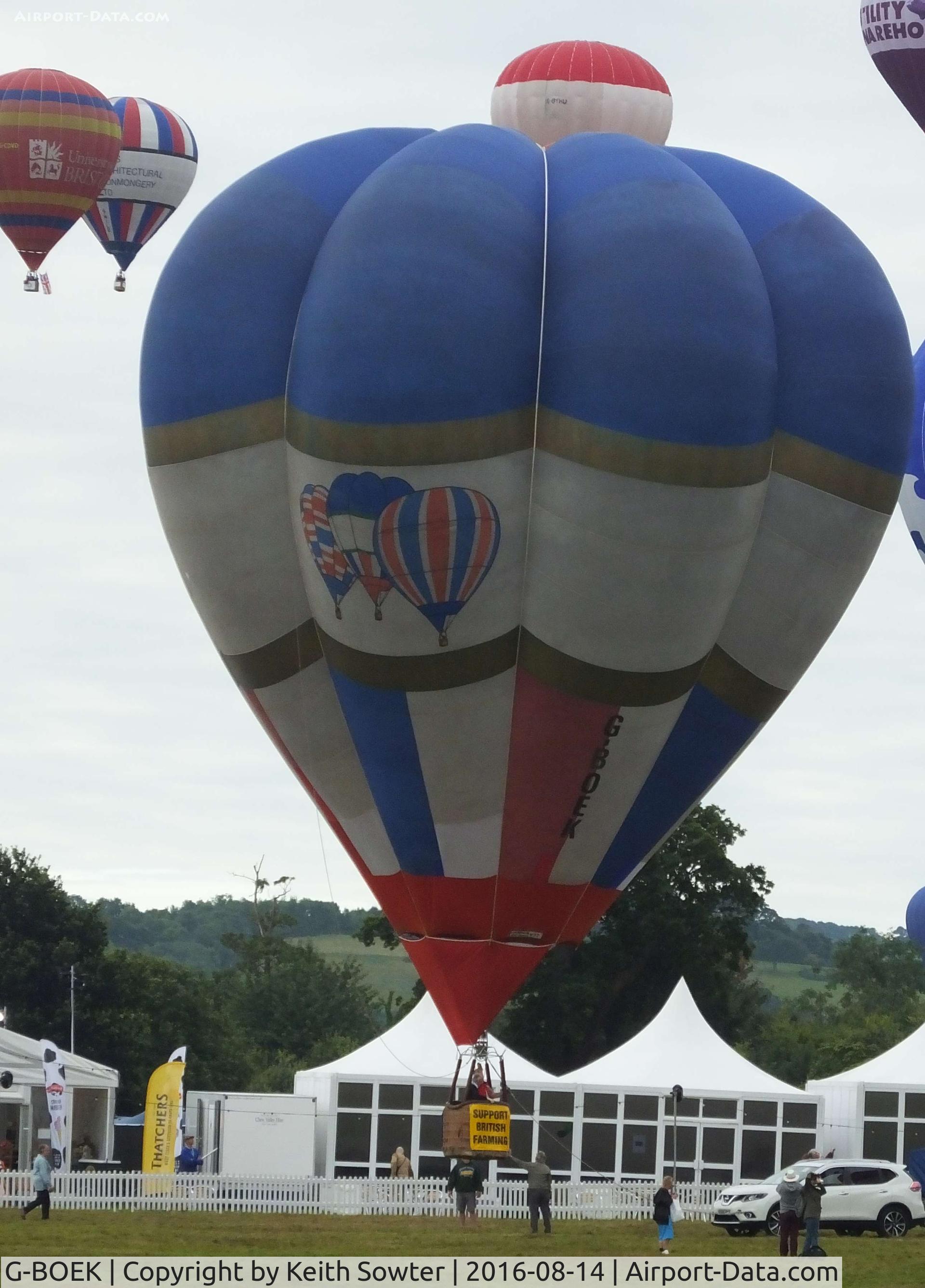G-BOEK, 1988 Cameron Balloons V-77 C/N 1658, Bristol Balloon Fiesta