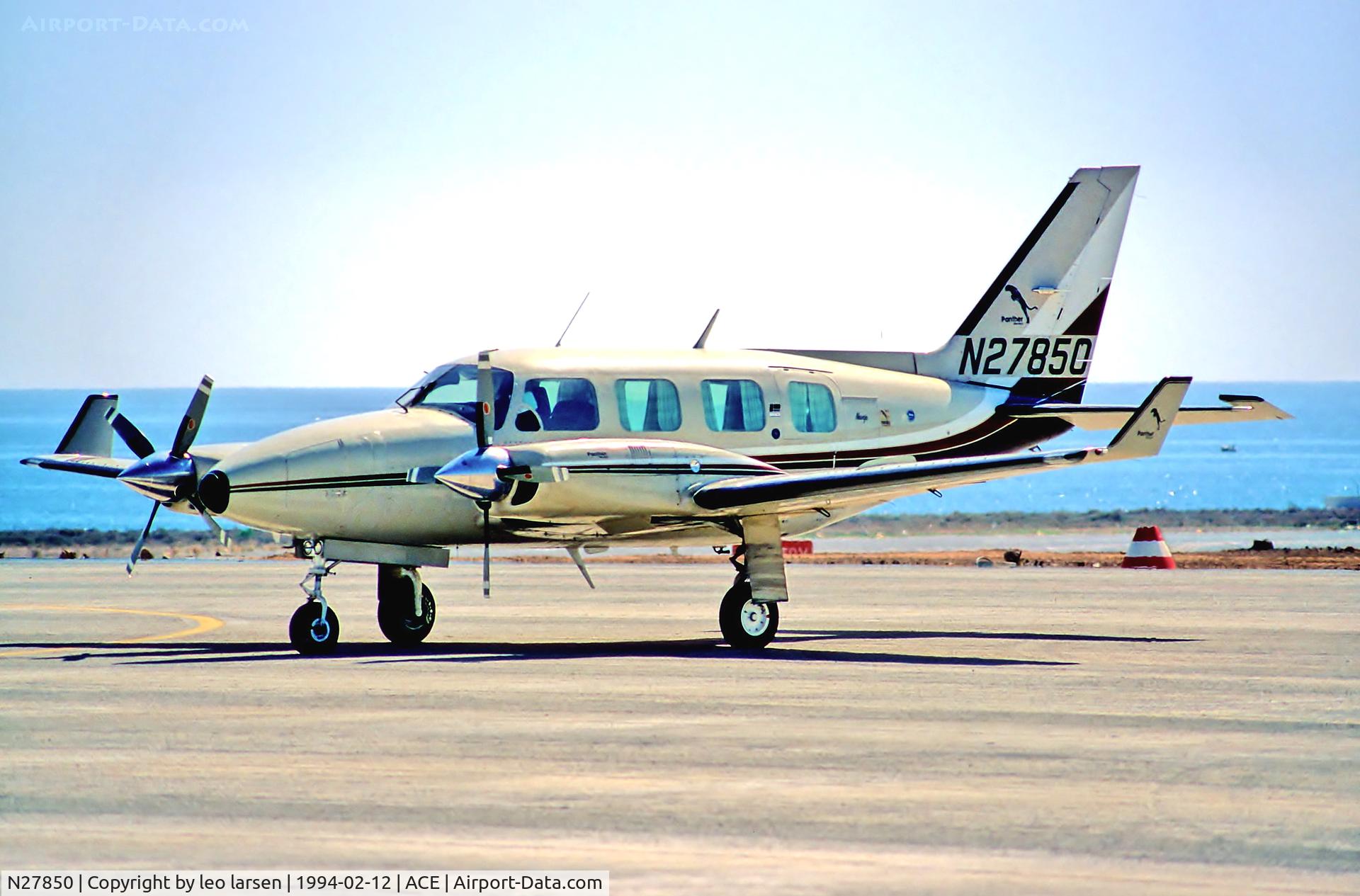 N27850, 1978 Piper PA-31-310 Navajo C/N 31-7912024, Lanzarote 12.2.94