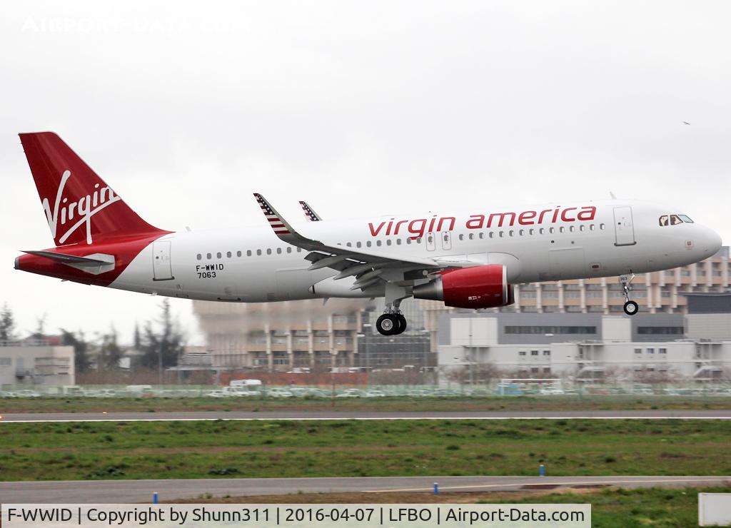 F-WWID, 2016 Airbus A320-214 C/N 7063, C/n 7063 - To be N363VA