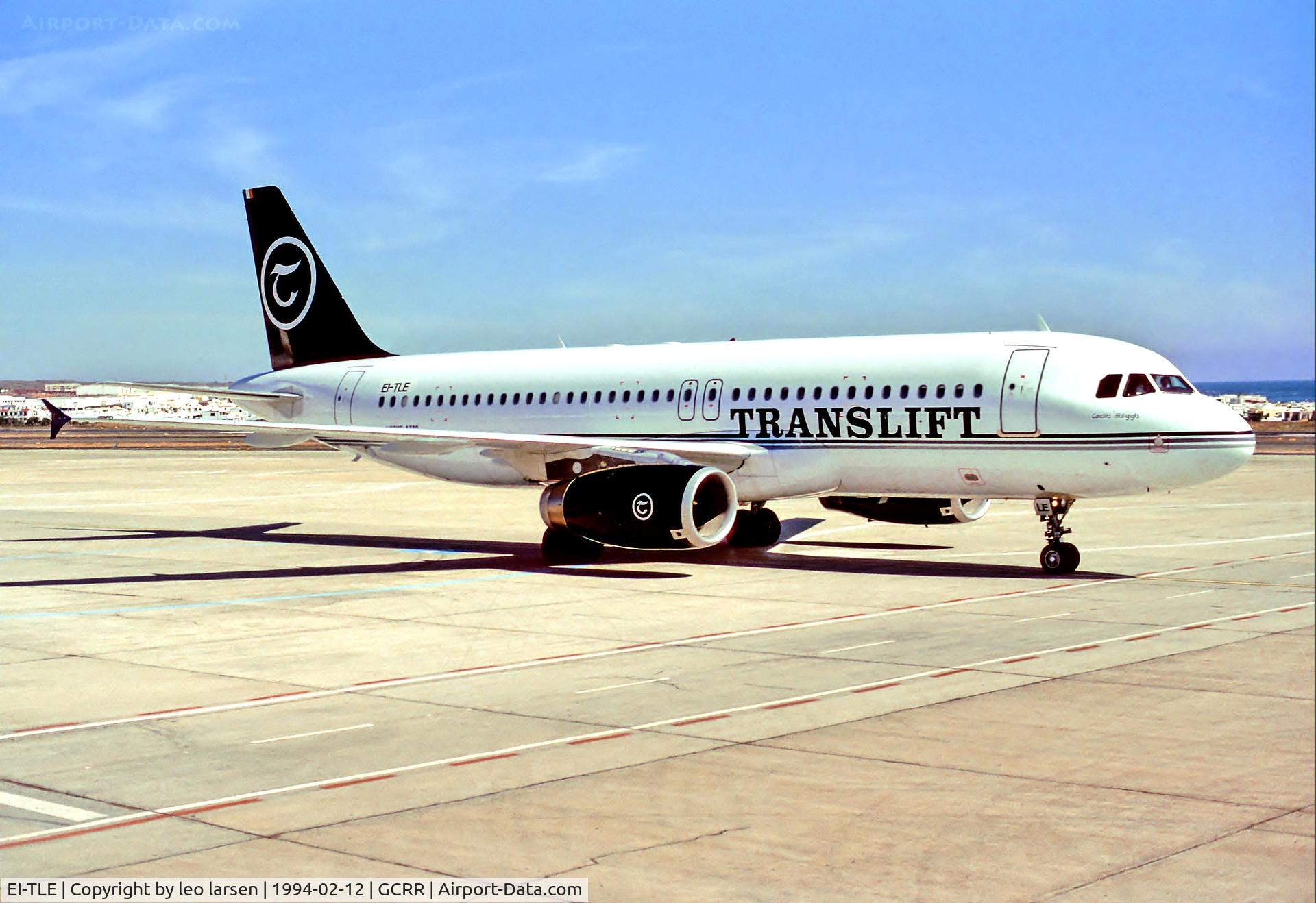 EI-TLE, 1993 Airbus A320-231 C/N 429, Lanzarote 12.2.94