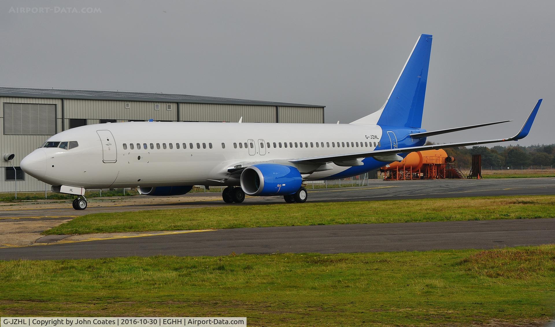 G-JZHL, 2016 Boeing 737-8MG C/N 63568, Arriving in basic livery to have titles and logos applied