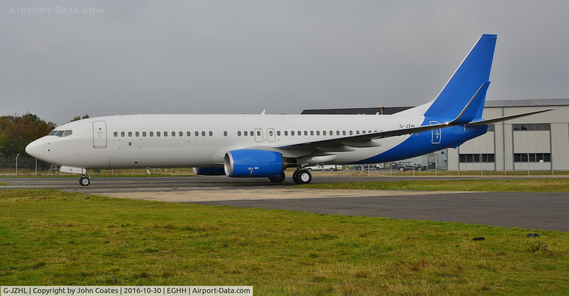 G-JZHL, 2016 Boeing 737-8MG C/N 63568, Jet 2's newest (delivered yesterday) arrives to have titles and logos applied