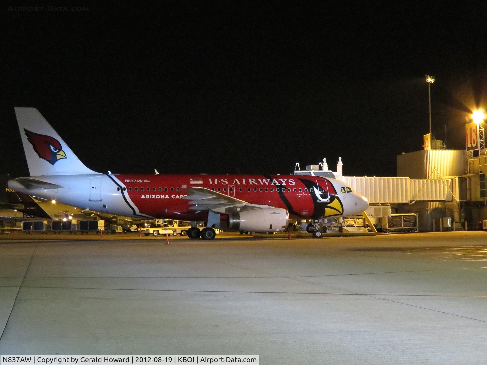 N837AW, 2005 Airbus A319-132 C/N 2595, Early morning Concourse B north ramp.