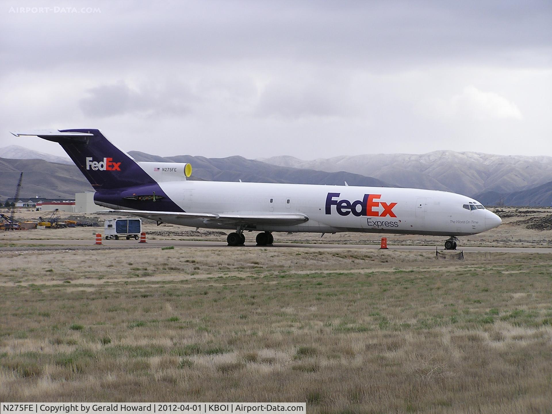 N275FE, 1980 Boeing 727-233F C/N 22040, Parked on Assault strip SE of airport. Used by ARFF for training. Donated by FedEx and stripped of engines and instruments.