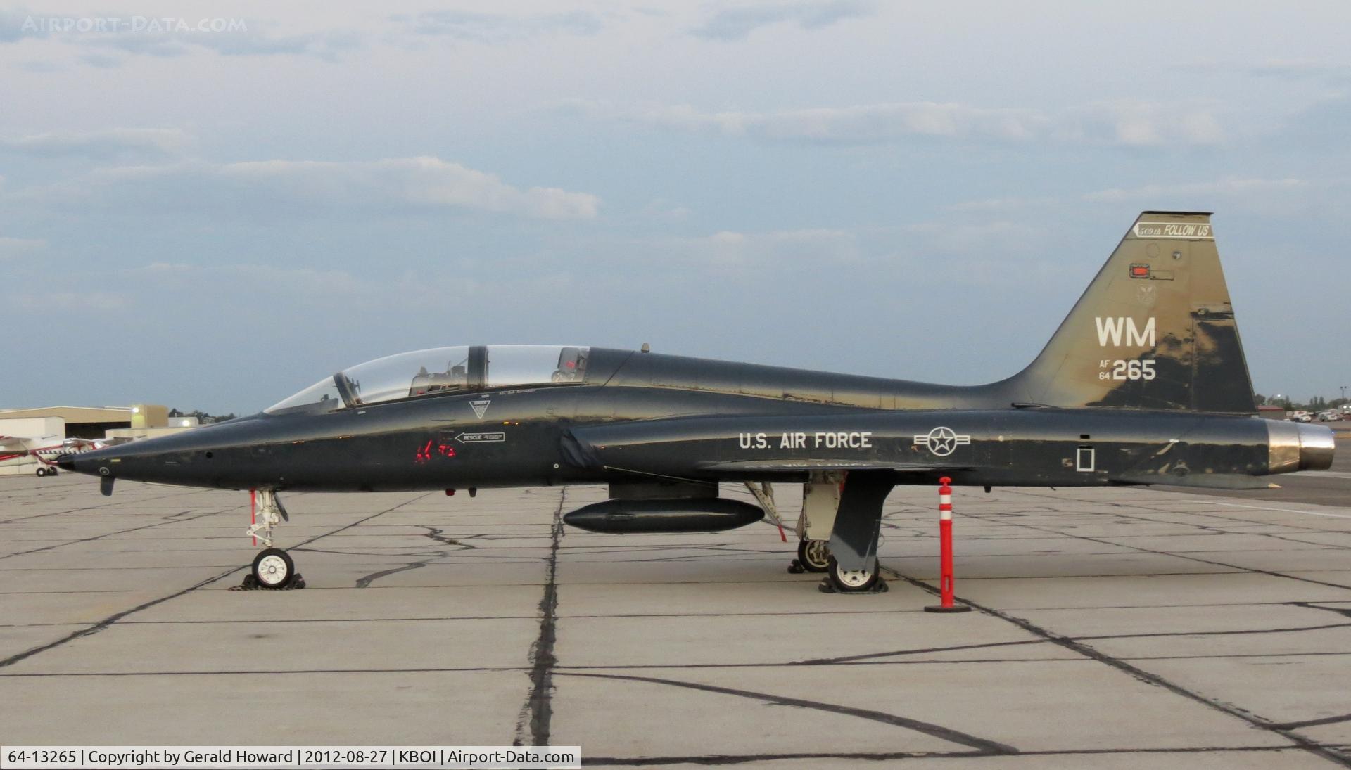 64-13265, 1964 Northrop T-38A Talon C/N N.5694, Parked on Western Ramp. T-38A of the 509th BW, Whiteman AFB, CA