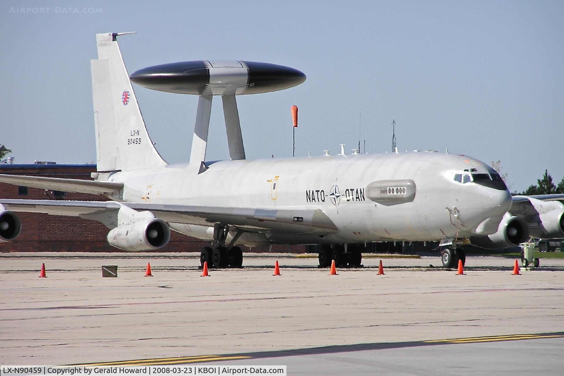 LX-N90459, 1985 Boeing E-3A Sentry C/N 22854, Parked on Idaho ANG ramp.