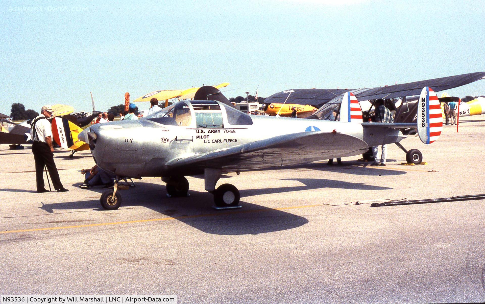 N93536, 1946 Erco 415D Ercoupe C/N 859, Dressed as a YO-55