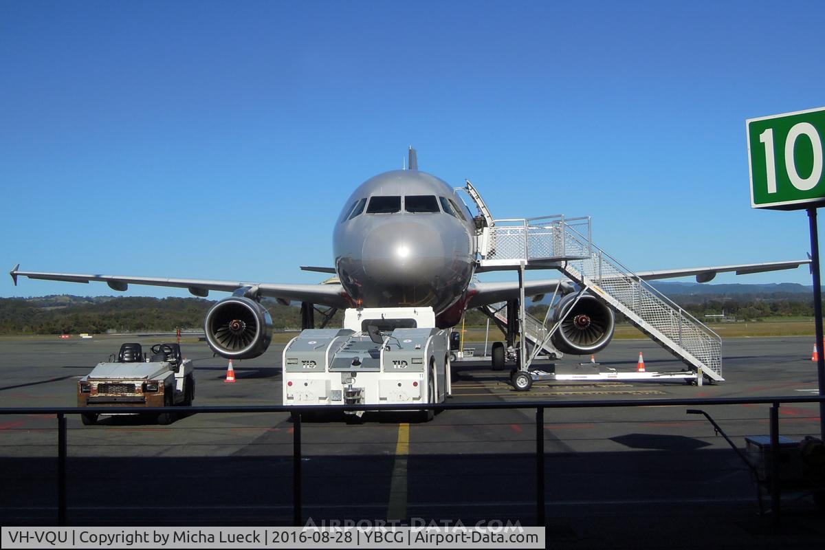 VH-VQU, 2005 Airbus A320-232 C/N 2455, At Coolangatta