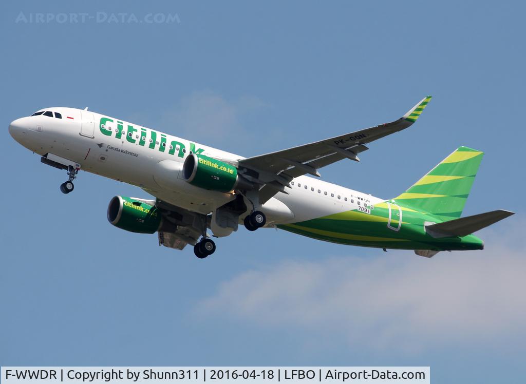 F-WWDR, 2016 Airbus A320-214 C/N 7091, C/n 7091 - To be PK-GQN