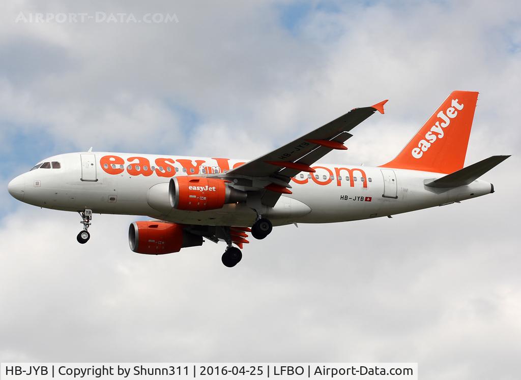 HB-JYB, 2011 Airbus A319-111 C/N 4837, Landing rwy 32L