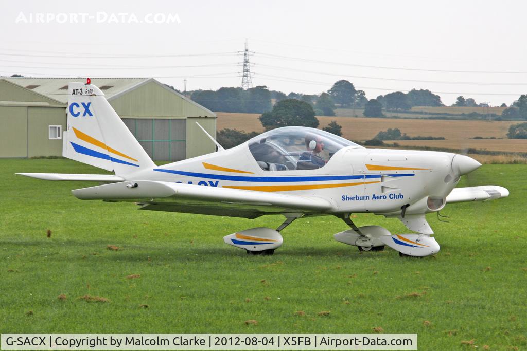 G-SACX, 2007 Aero AT-3 R100 C/N AT3-028, Aero AT-3 R100, Fishburn Airfield, August 4th 2012.