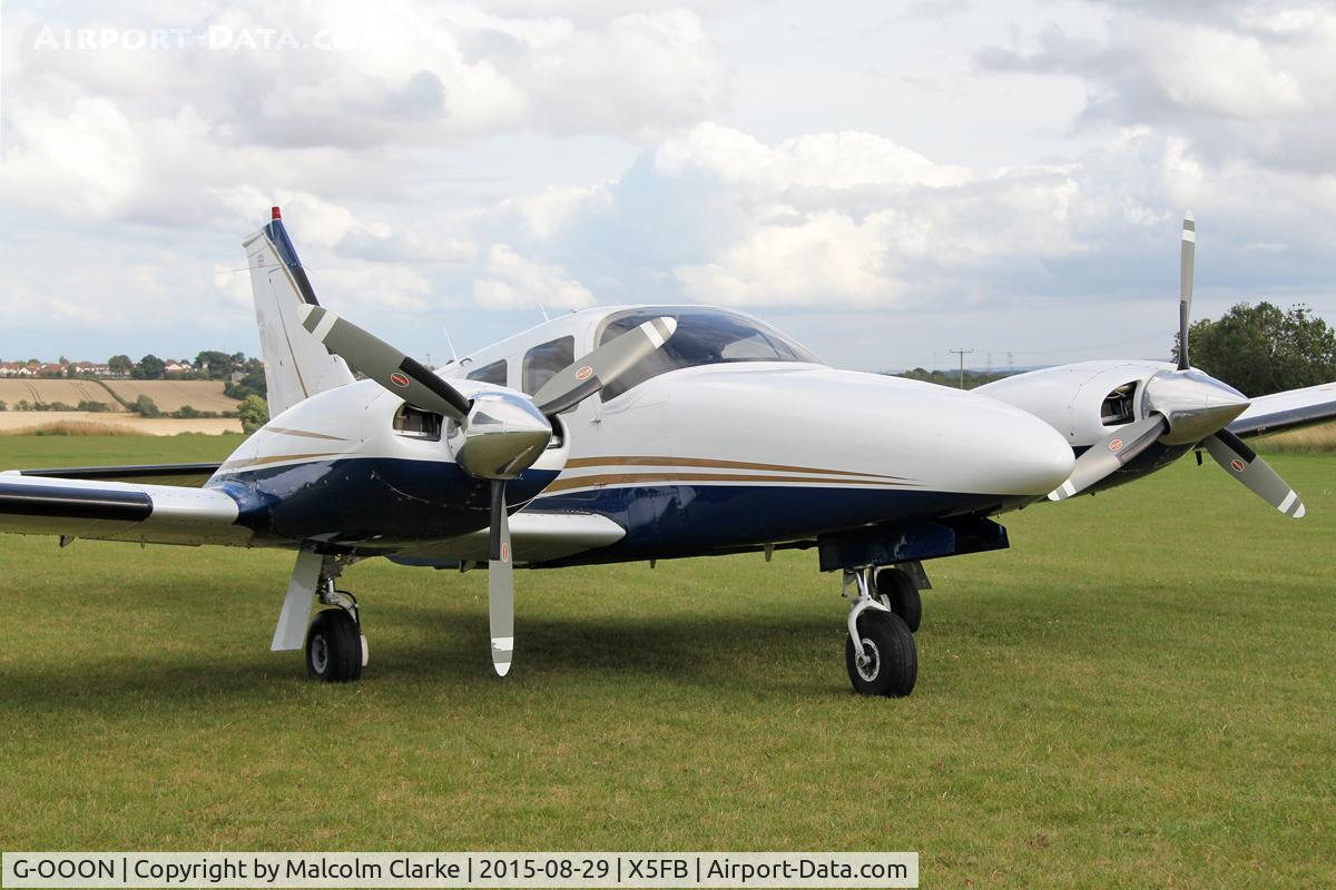 G-OOON, 1982 Piper PA-34-220T Seneca III C/N 34-8533024, Piper PA-34-220T Seneca III, Fishburn Airfield, August 29th 2015.