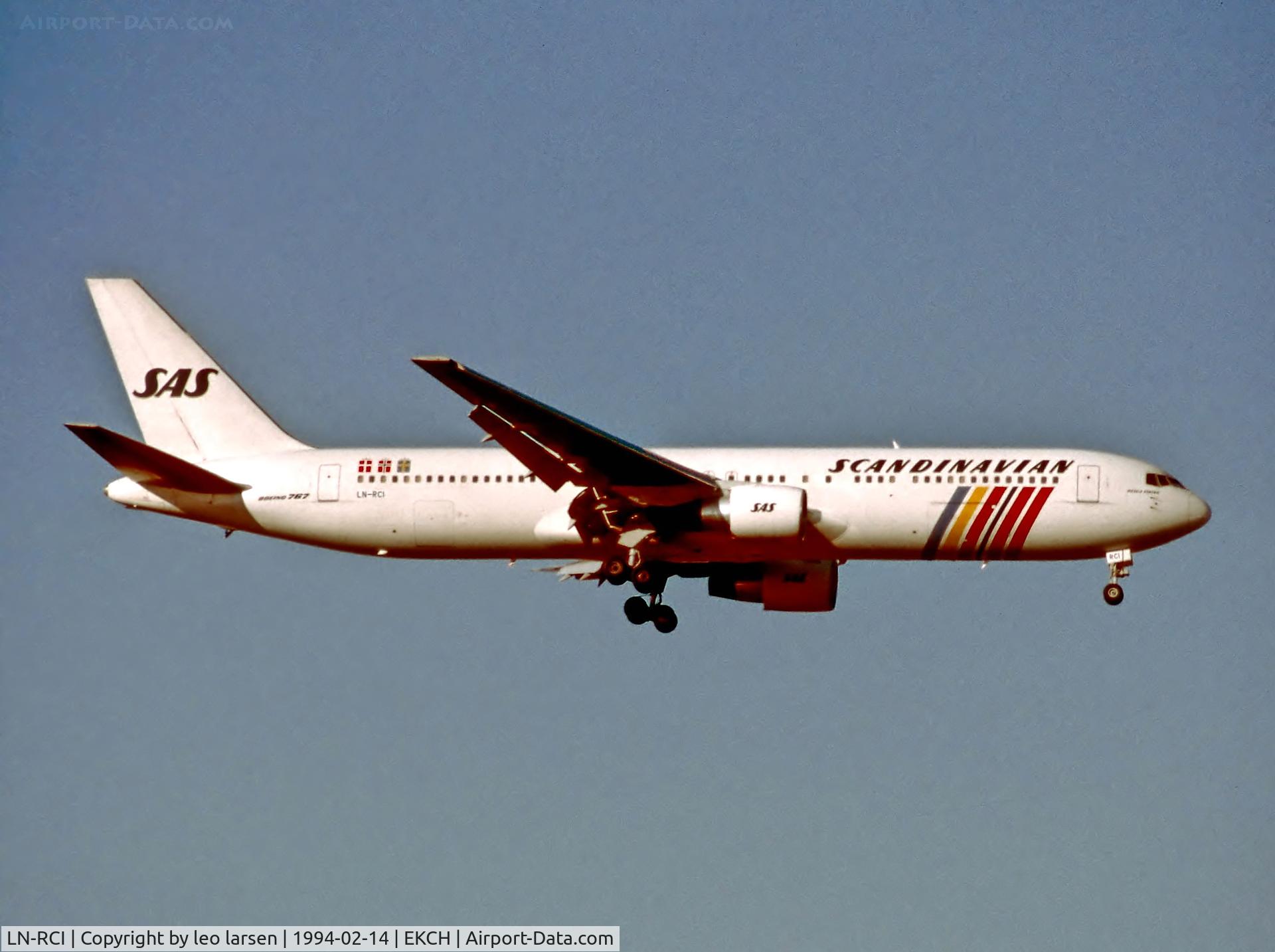 LN-RCI, 1989 Boeing 767-383/ER C/N 24476, Copenhagen 14.2.94