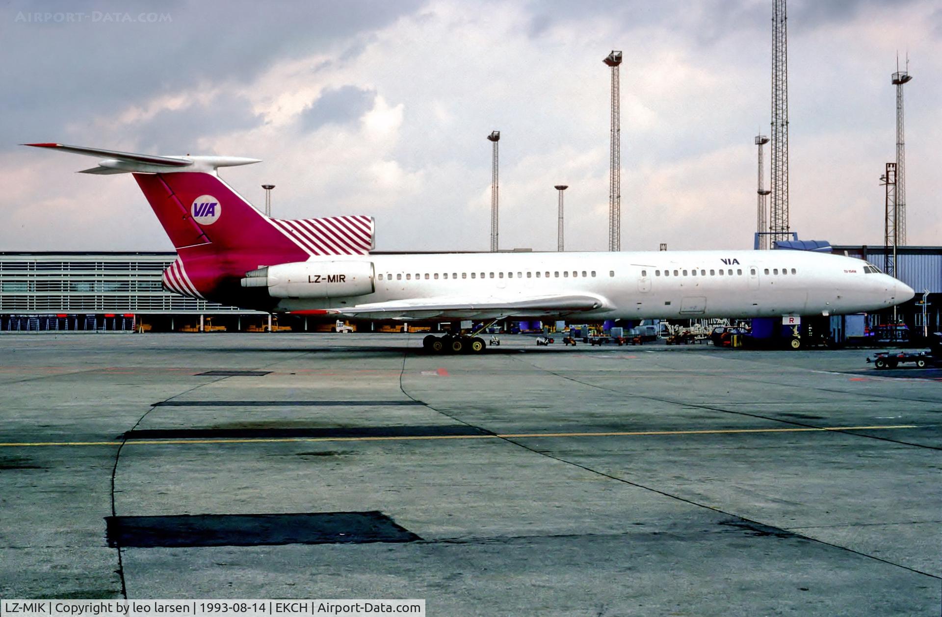 LZ-MIK, 1990 Tupolev Tu-154M C/N 90A844, Copenhagen 14.8.93