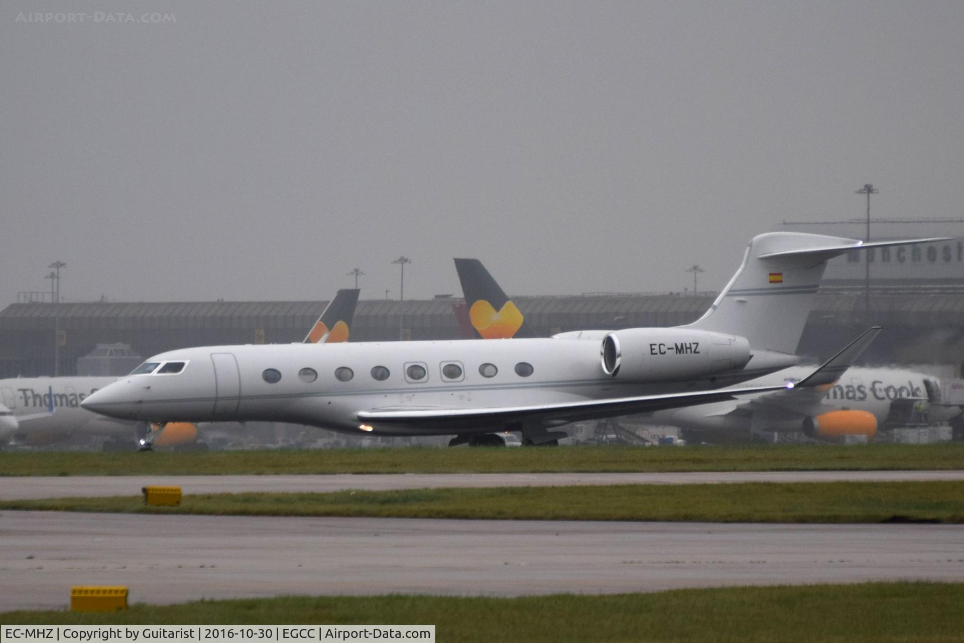 EC-MHZ, 2015 Gulfstream Aerospace G650 (G-VI) C/N 6135, At Manchester