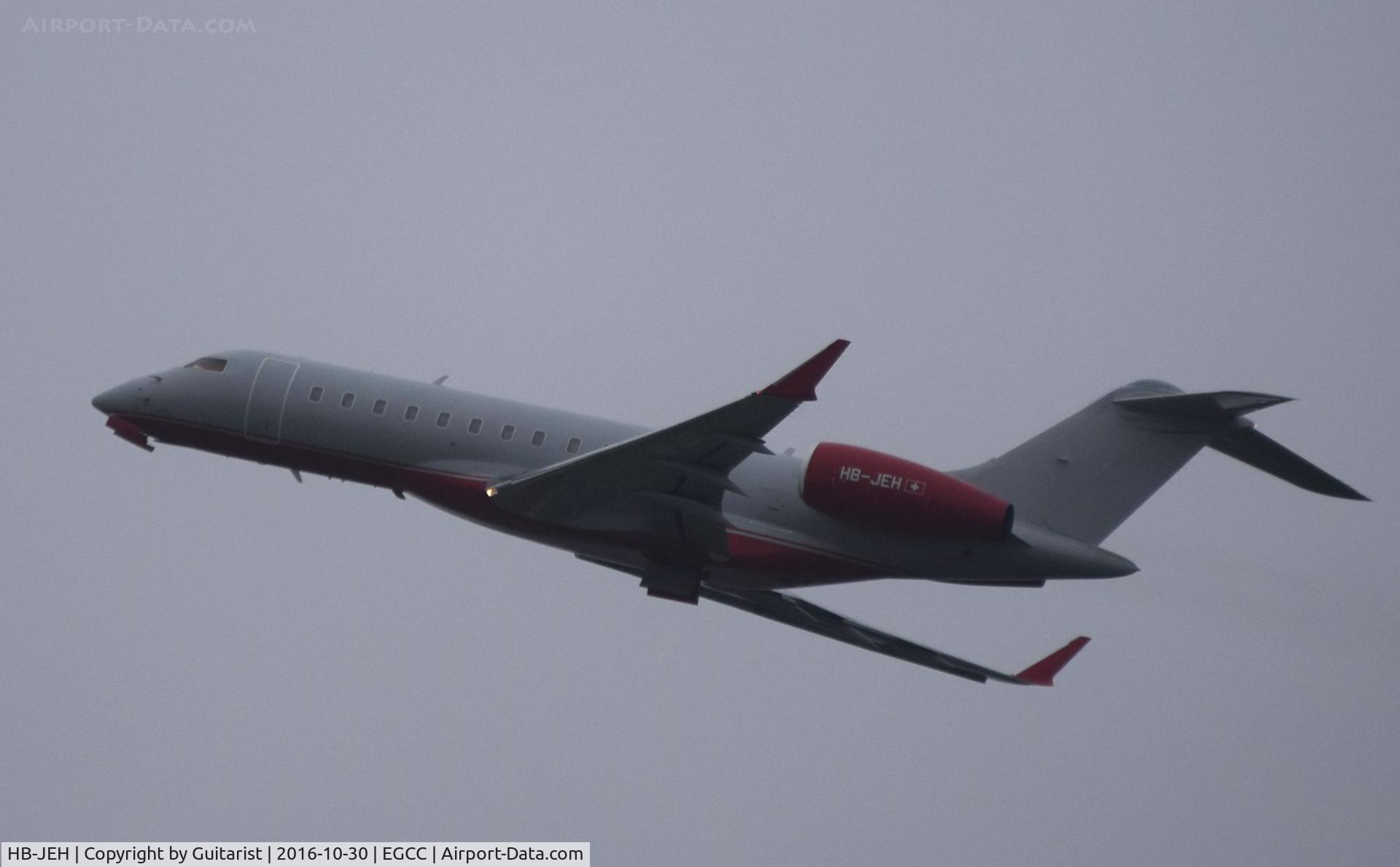 HB-JEH, Bombardier BD-700-1A10 Global Express C/N 9523, At Manchester
