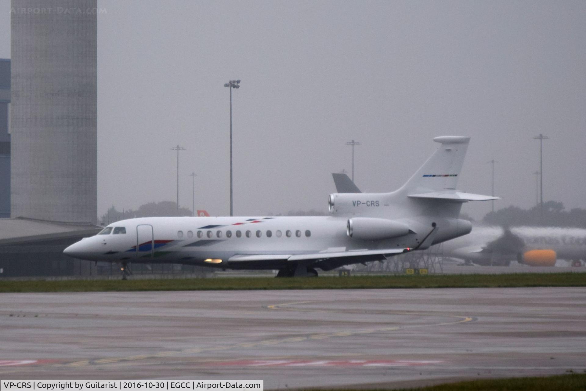 VP-CRS, 2007 Bombardier Challenger 605 (CL-600-2B16) C/N 5739, At Manchester