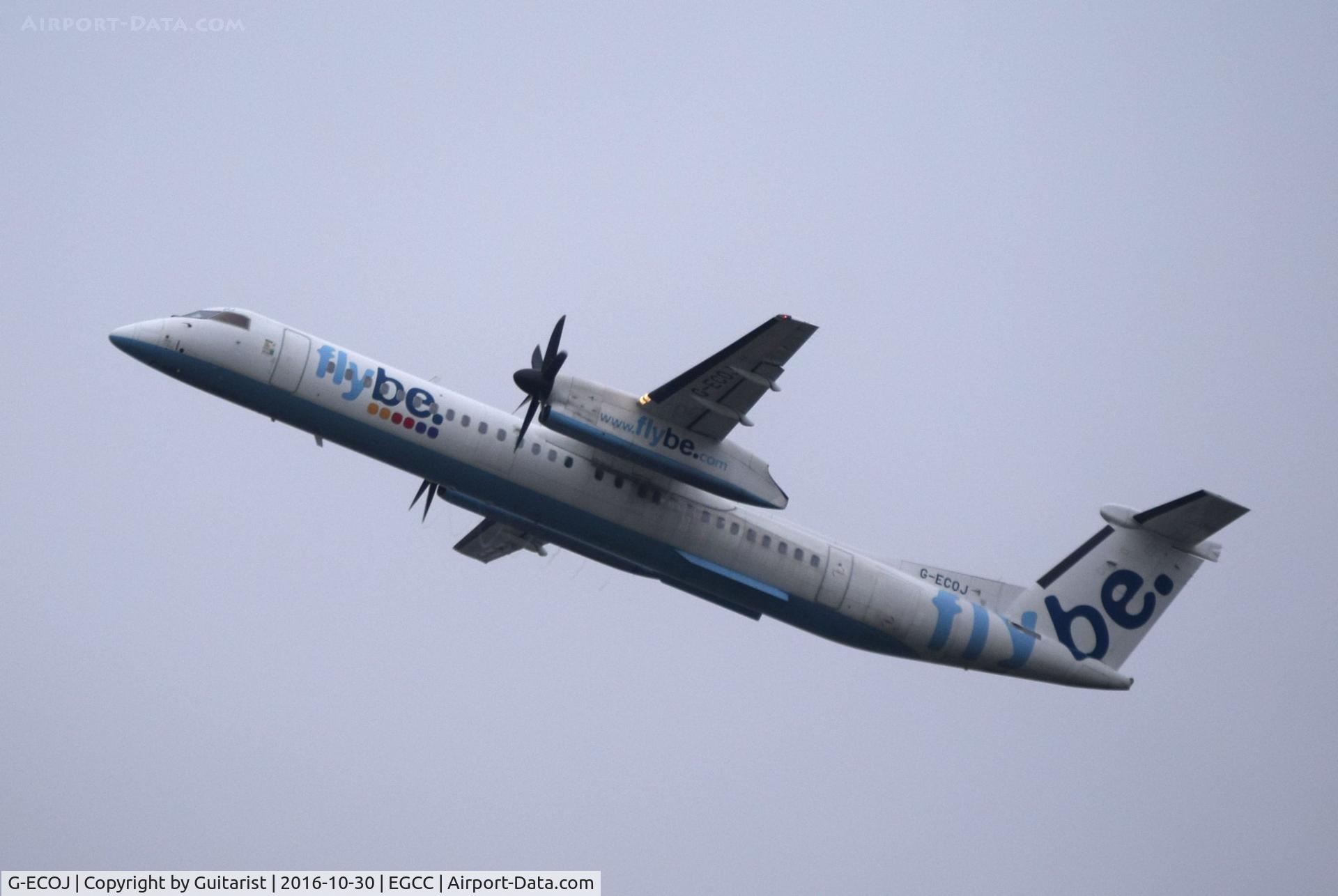 G-ECOJ, 2008 De Havilland Canada DHC-8-402Q Dash 8 C/N 4229, At Manchester
