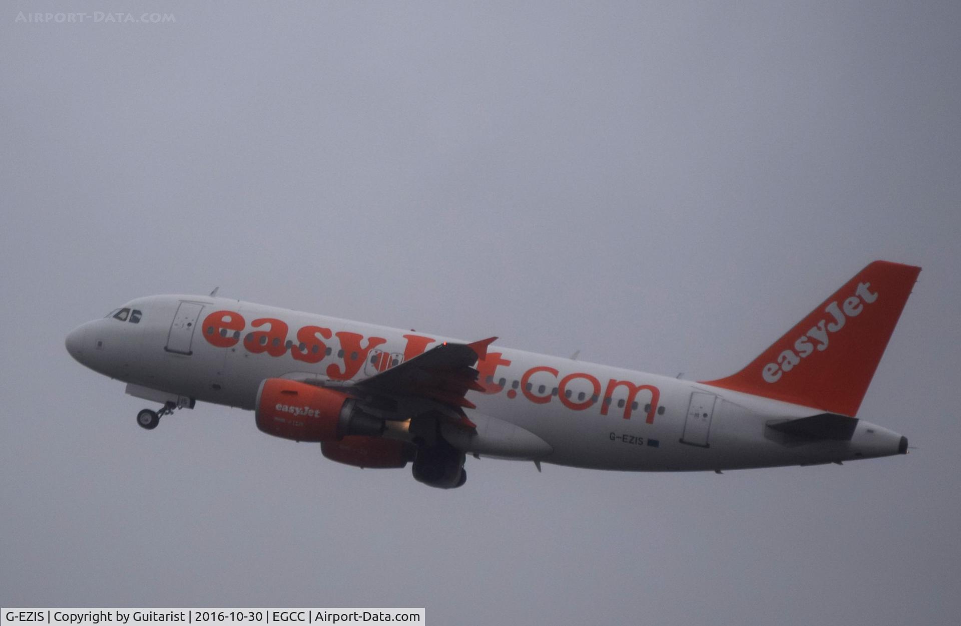G-EZIS, 2005 Airbus A319-111 C/N 2528, At Manchester