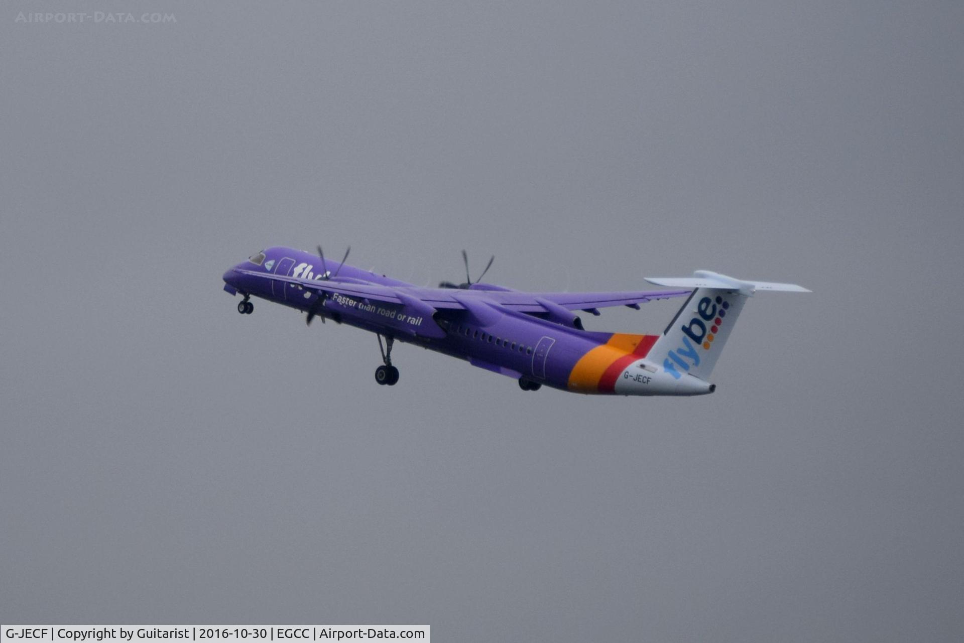 G-JECF, 2004 De Havilland Canada DHC-8-402Q Dash 8 C/N 4095, At Manchester
