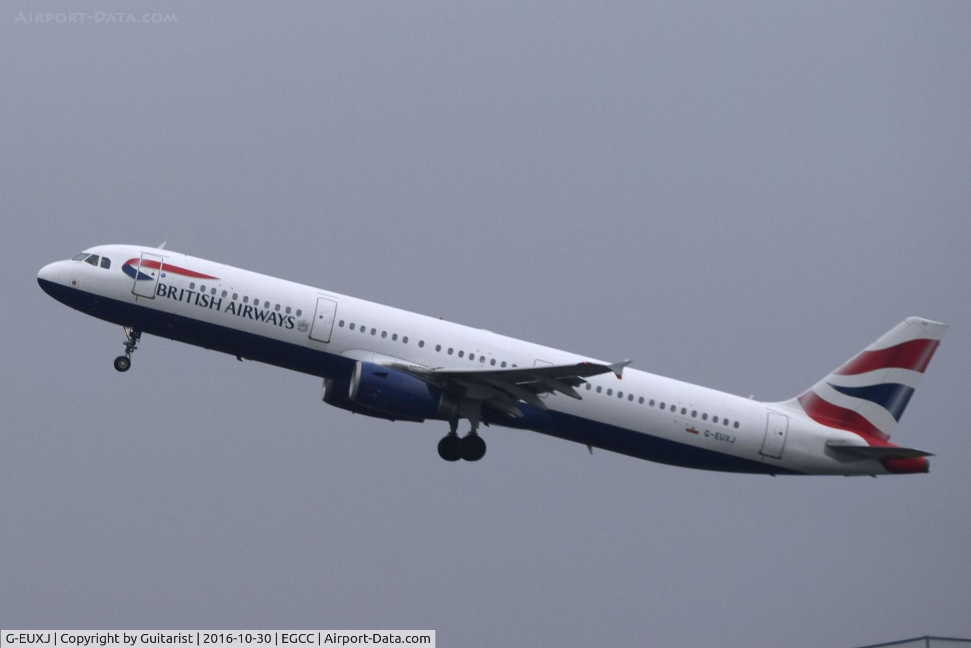 G-EUXJ, 2007 Airbus A321-231 C/N 3081, At Manchester