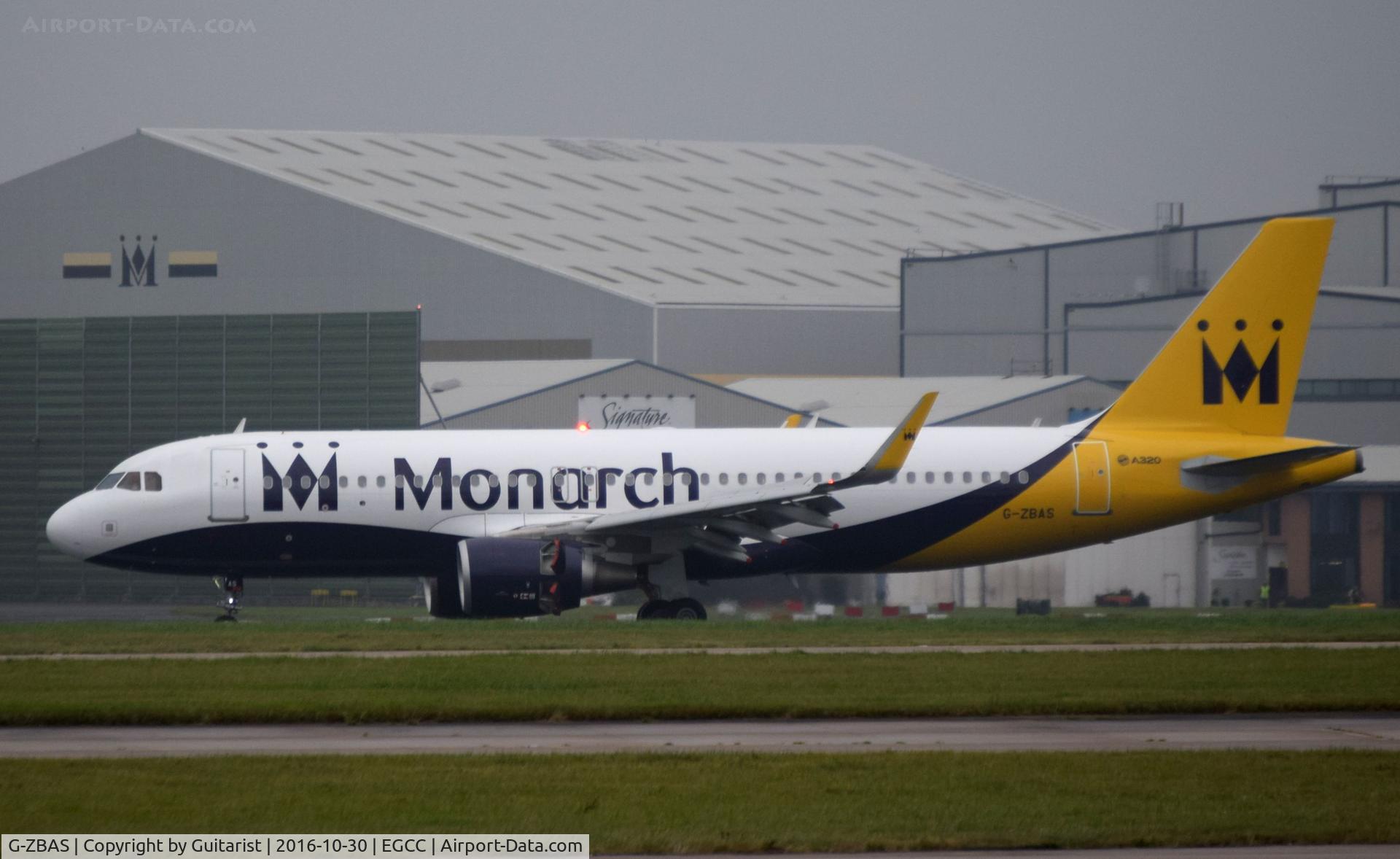 G-ZBAS, 2015 Airbus A320-214 C/N 6550, At Manchester