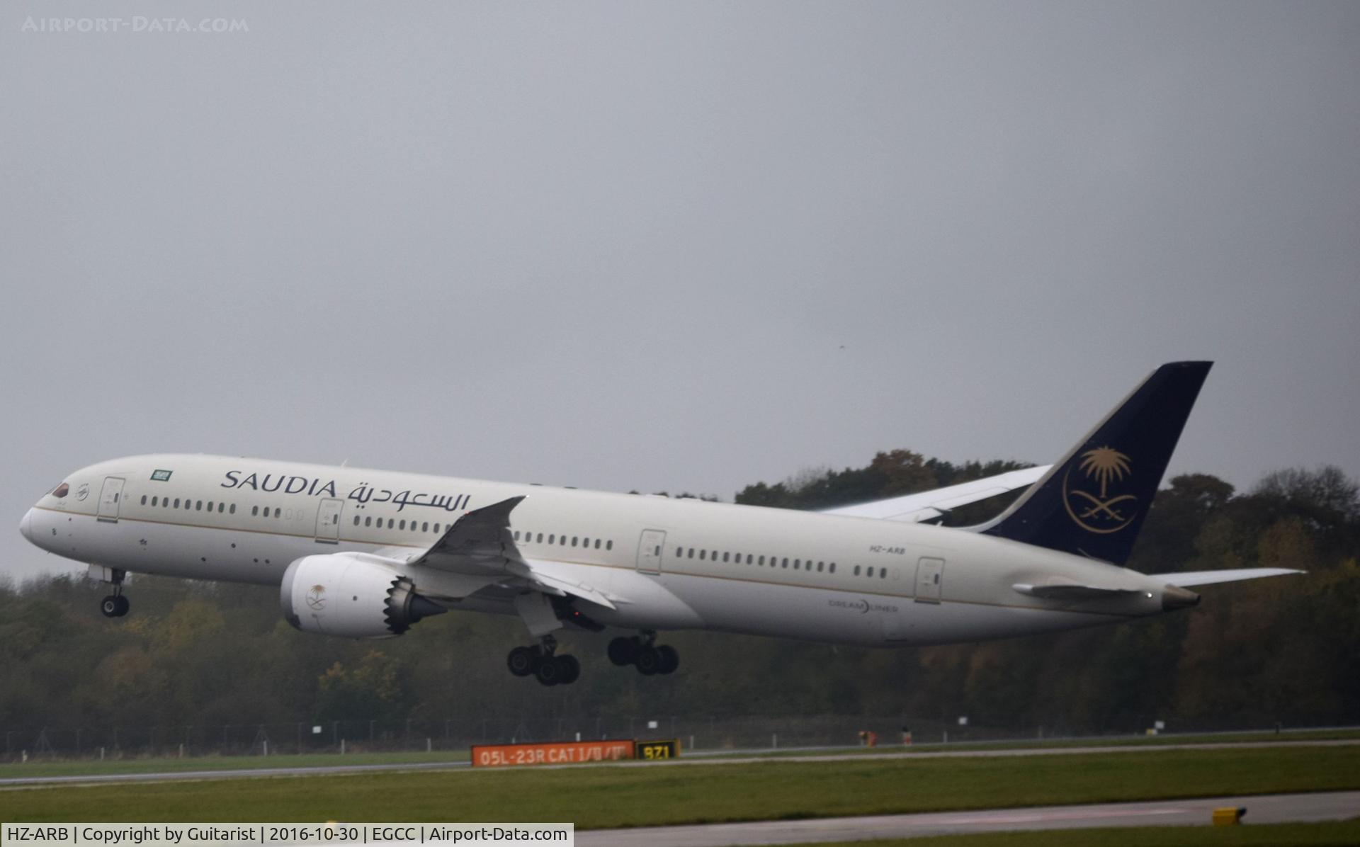 HZ-ARB, 2015 Boeing 787-9 Dreamliner C/N 41545, At Manchester