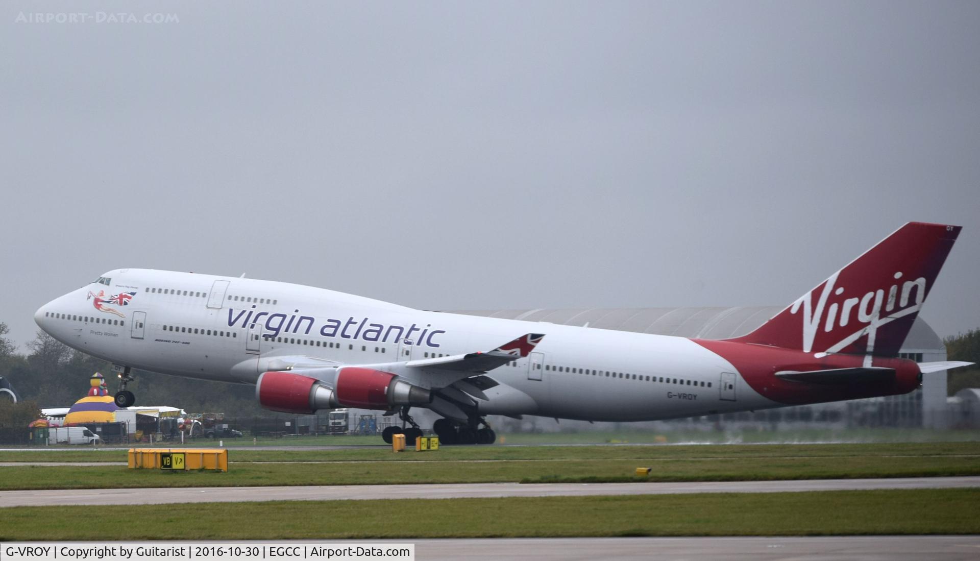 G-VROY, 2001 Boeing 747-443 C/N 32340, At Manchester