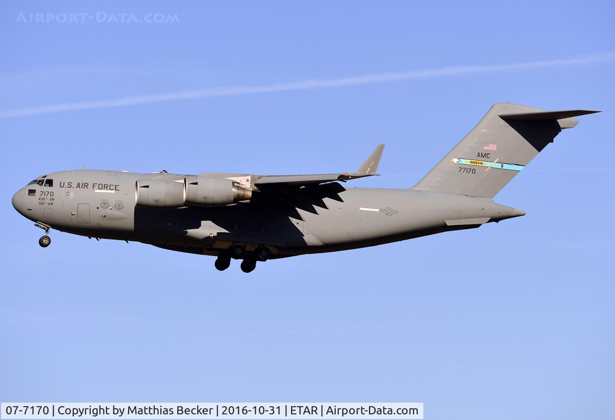 07-7170, Boeing C-17A Globemaster III C/N F-181, 07-7170