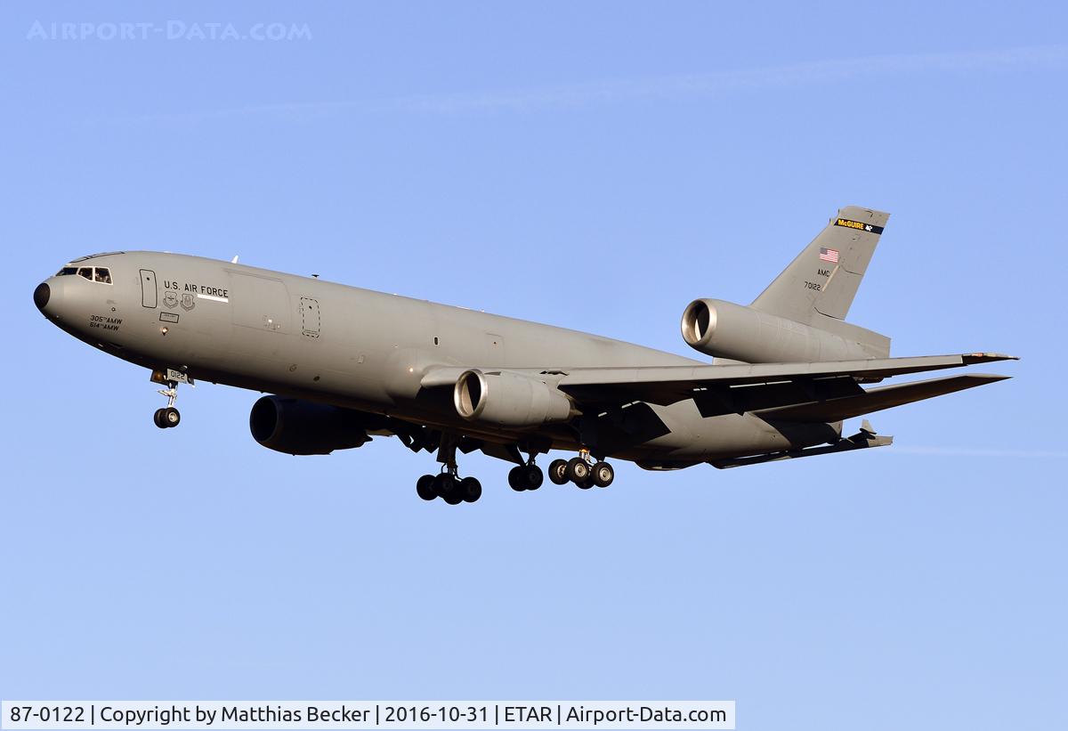 87-0122, 1987 McDonnell Douglas KC-10A Extender C/N 48308, 87-0122