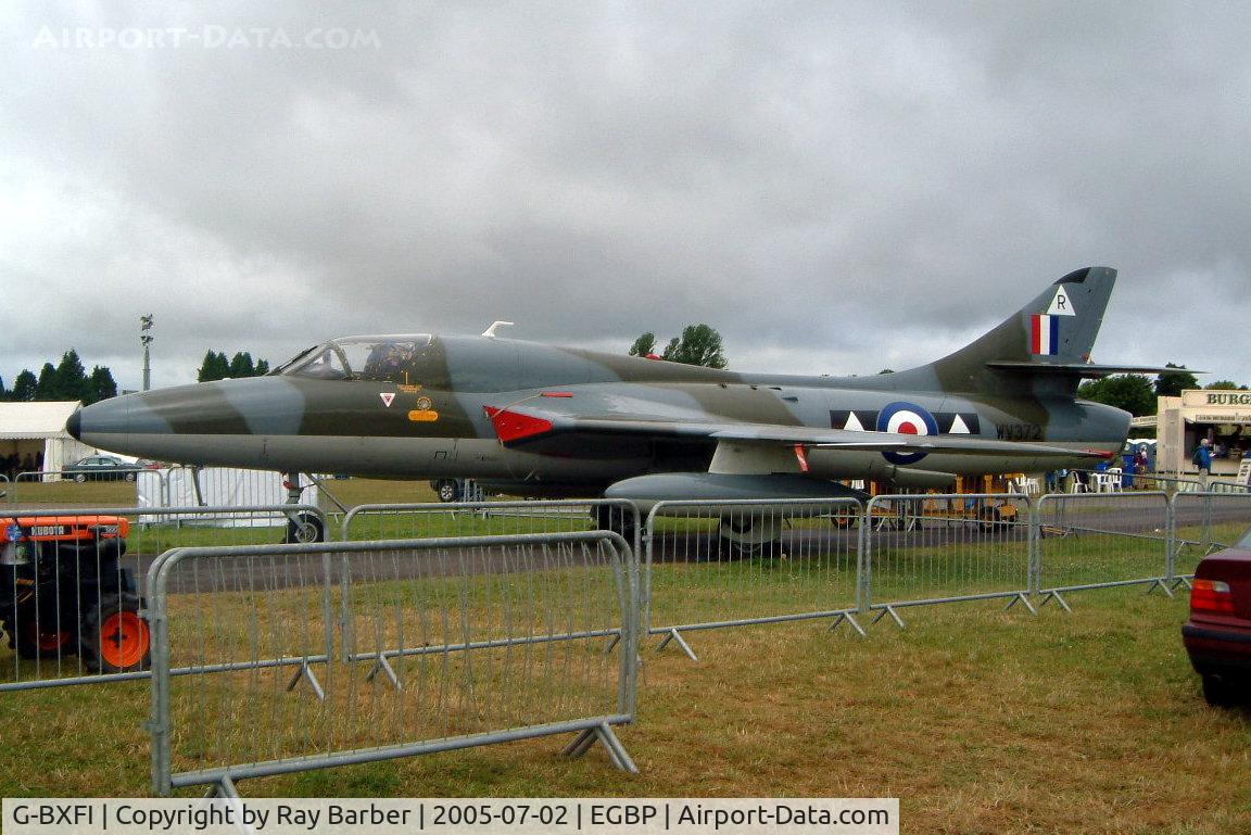 G-BXFI, 1955 Hawker Hunter T.7 C/N 41H-670818, Hawker Hunter T.7 [41H/670818] (Delta-Jets) Kemble~G 02/07/2005