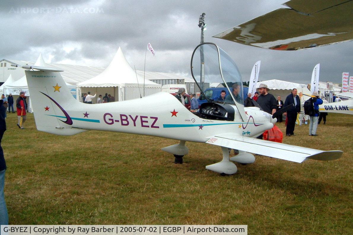 G-BYEZ, 1999 Dyn'Aero MCR-01 UL C/N PFA 301-13185, Dyn'Aero MCR-01 Banbi [PFA 301B-13185] Kemble~G 02/07/2005