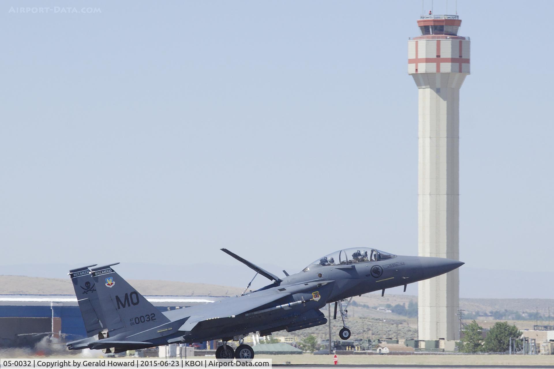05-0032, 2005 Boeing F-15SG Strike Eagle C/N SG32, Landing RWY 28R. 428th Fighter Sq., 
