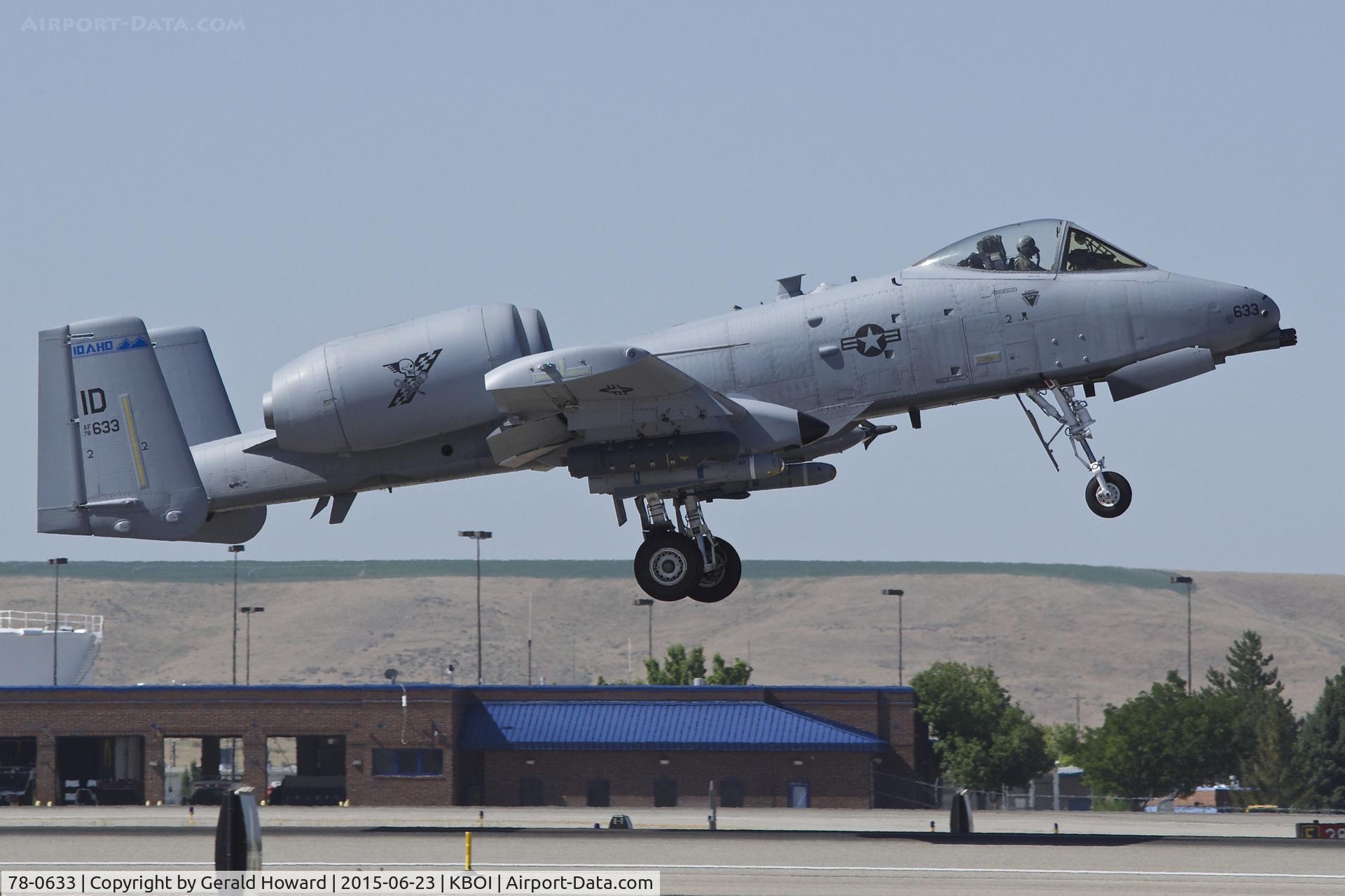 78-0633, 1978 Fairchild Republic A-10C Thunderbolt II C/N A10-0253, Take off from RWY 28R.