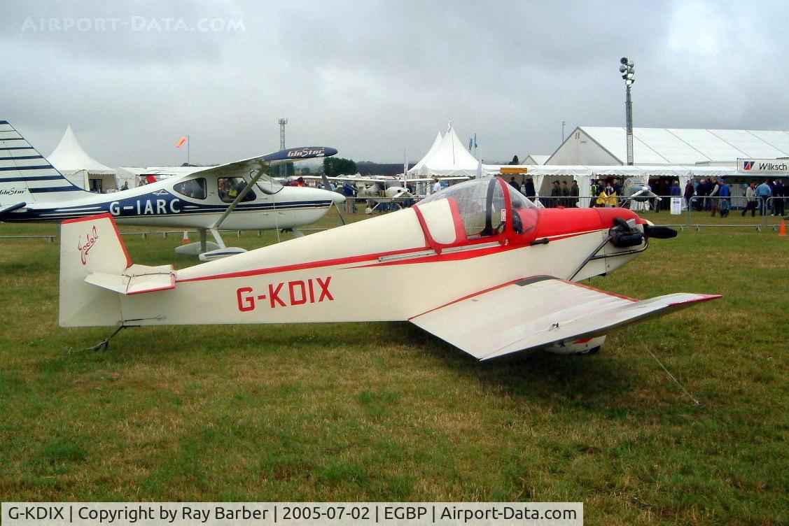 G-KDIX, 1984 Jodel D-9 Bebe C/N PFA 054-10293, Jodel D.9 Bebe [PFA 054-10293] Kemble~G 02/07/2005